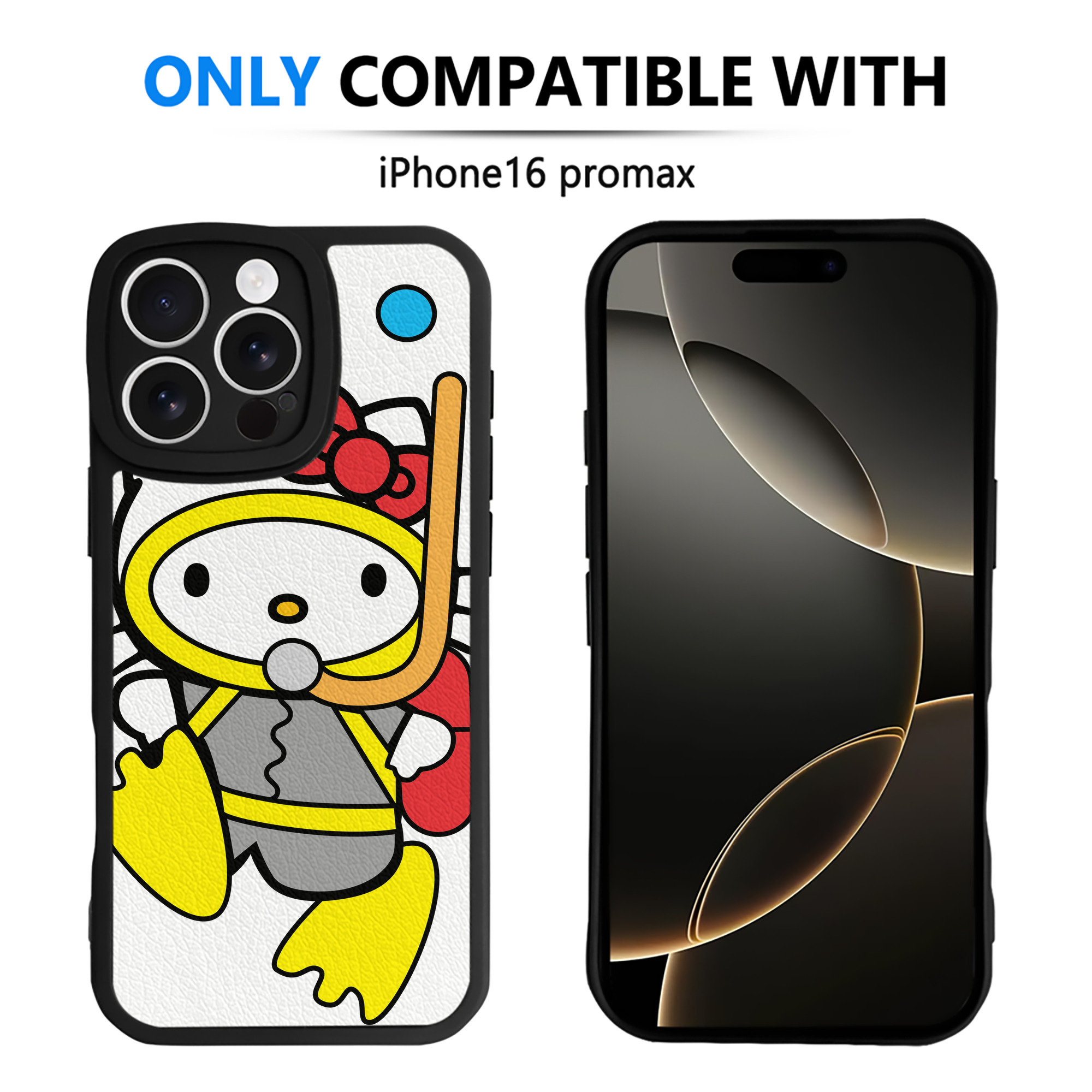 （画像用） Hello Kitty ハローキティ 【iPhone 16シリーズ対応】シリコンスマホケース（レザー調） 材質：シリコン